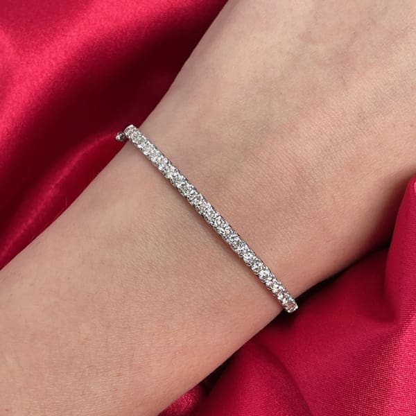 Tennis-Bracelet-on-wrist Bracelets